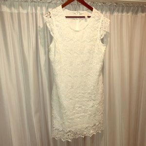 Lace White Dress